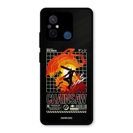 Chainsaw Typo Redmi 12c Mobile Back Cover - Anime PrintShield Case
