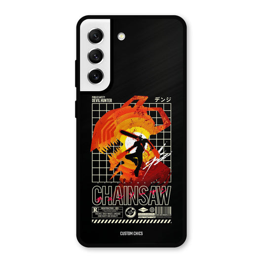 Chainsaw Typo Samsung Galaxy S21 FE 5G Mobile Back Cover - Anime PrintShield Case
