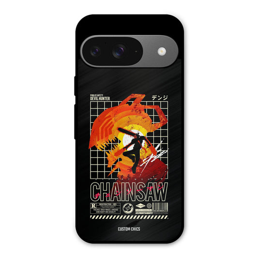 Chainsaw Typo Google Pixel 9 Mobile Back Cover - Anime PrintShield Case