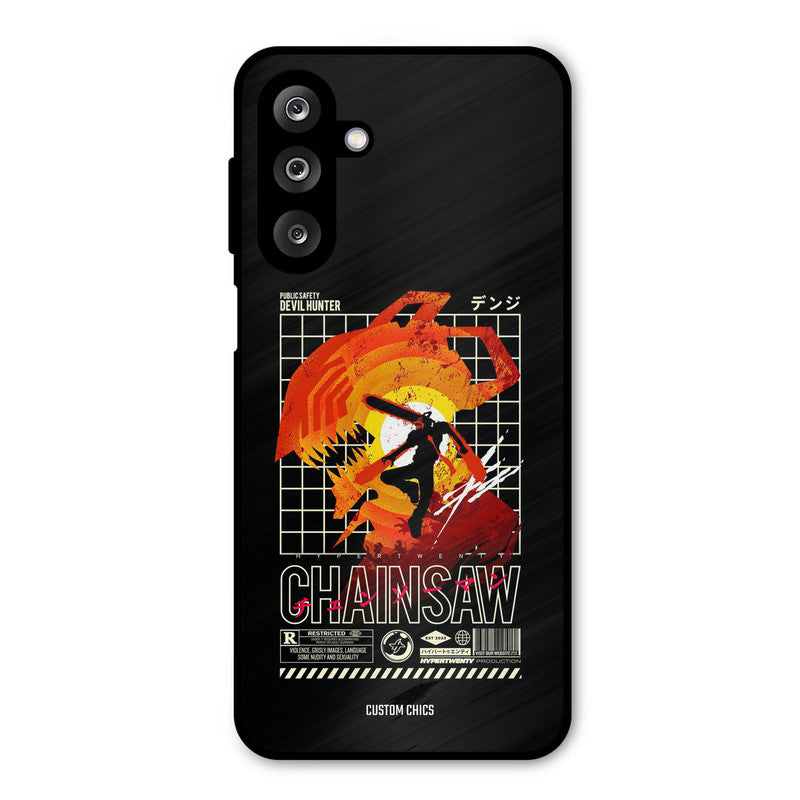 Chainsaw Typo Samsung Galaxy M36 Mobile Back Cover - Anime PrintShield Case