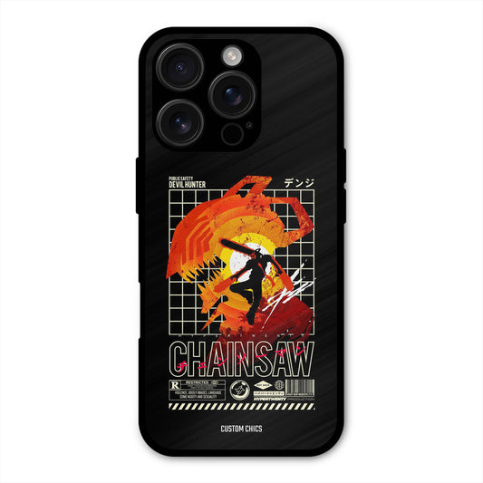 Chainsaw Typo iPhone 16 Pro Max Mobile Back Cover - Anime PrintShield Case