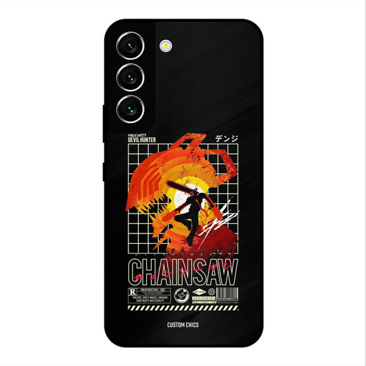 Chainsaw Typo Samsung Galaxy S22 Mobile Back Cover - Anime PrintShield Case