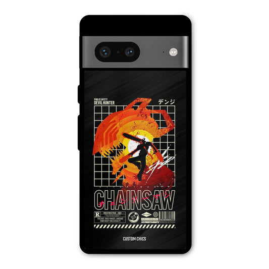 Chainsaw Typo Google Pixel 7 Mobile Back Cover - Anime PrintShield Case