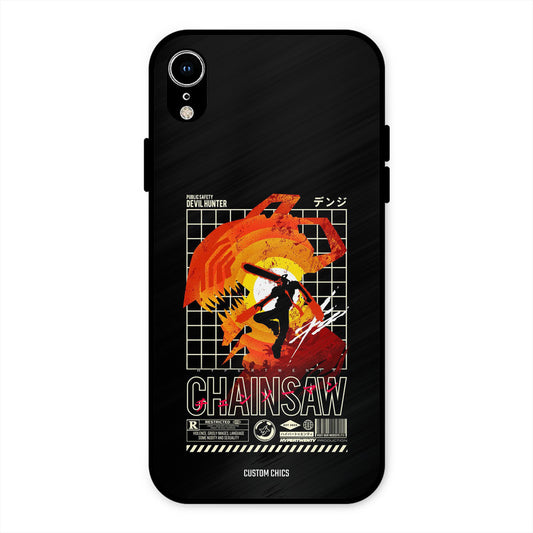 Chainsaw Typo iPhone XR Mobile Back Cover - Anime PrintShield Case