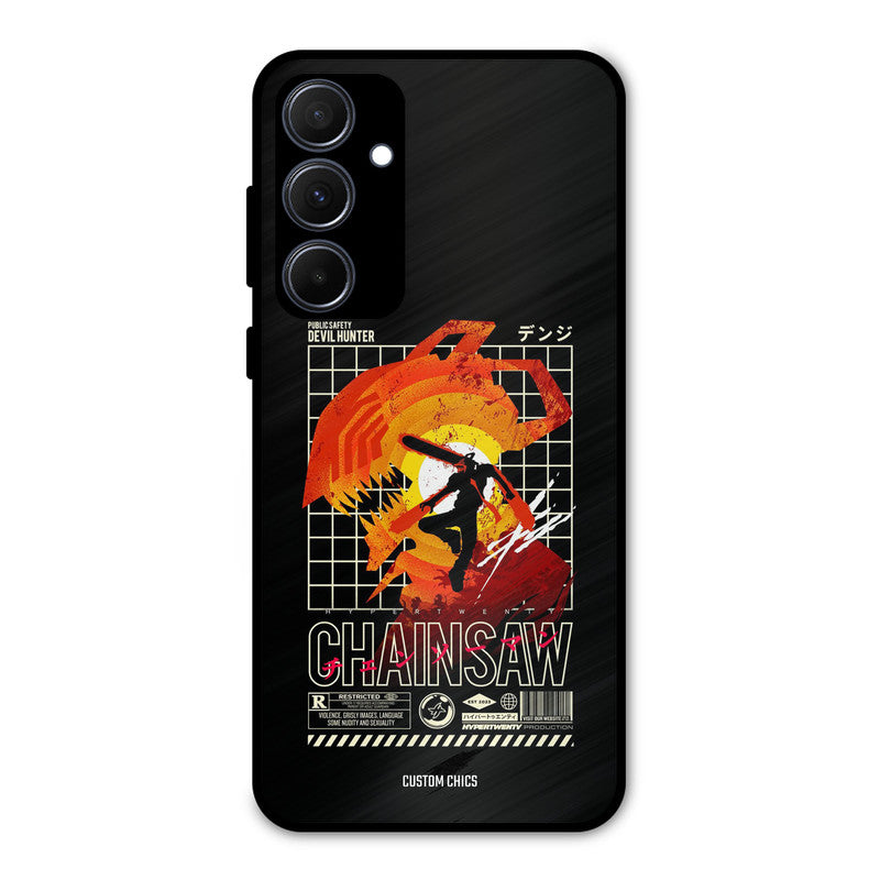 Chainsaw Typo Samsung Galaxy A35 5G Mobile Back Cover - Anime PrintShield Case