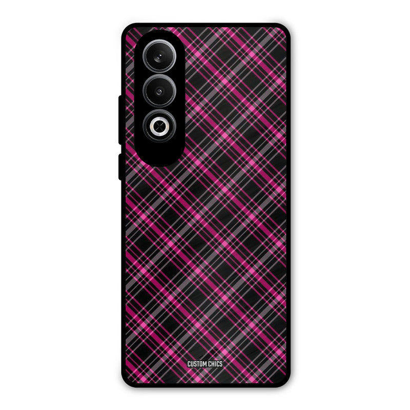 Check Fabric OnePlus Nord CE4 Mobile Back Cover - Aesthetic PrintShield Case
