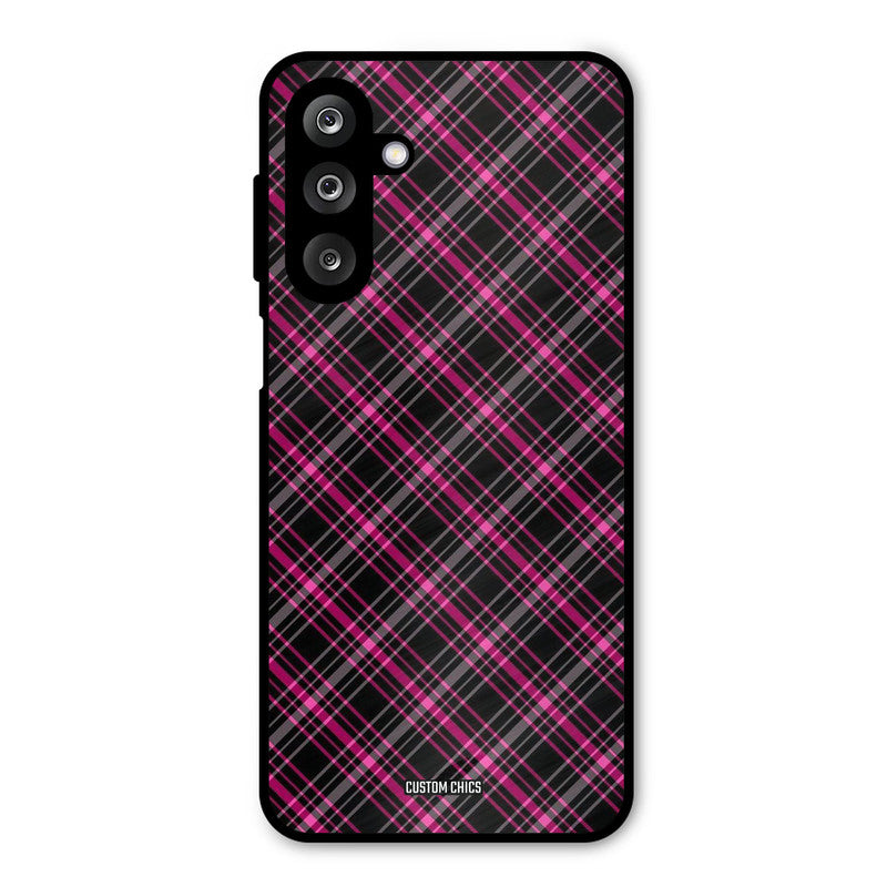 Check Fabric Samsung Galaxy M36 Mobile Back Cover - Aesthetic PrintShield Case