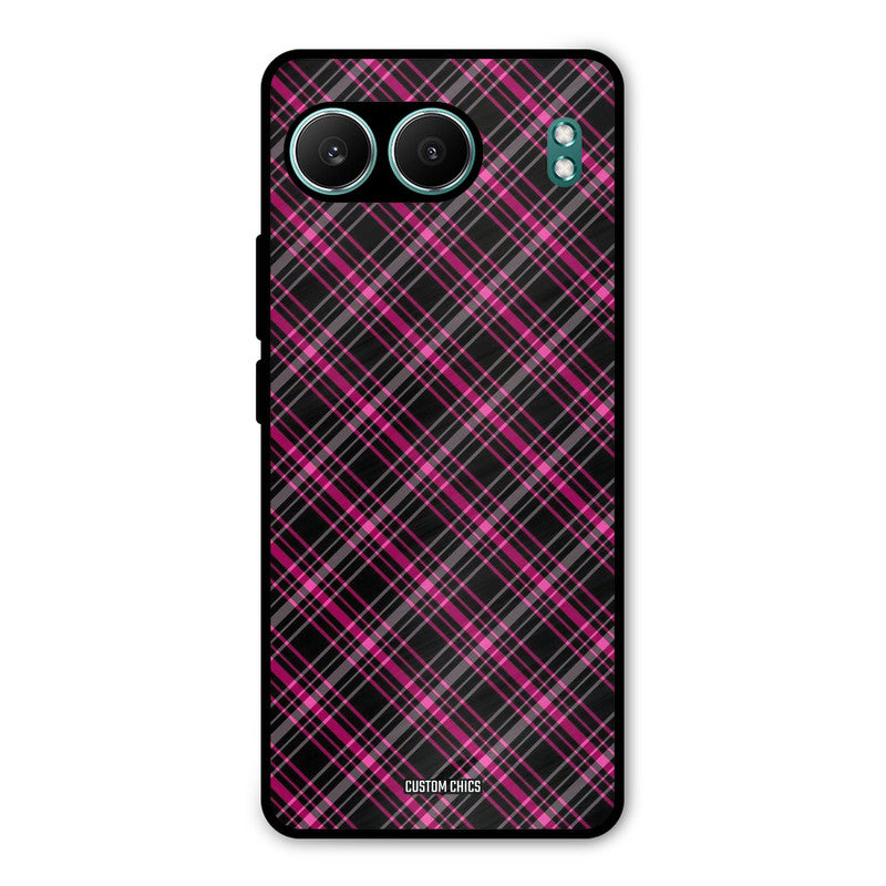 Check Fabric OnePlus Nord 4 Mobile Back Cover - Aesthetic PrintShield Case