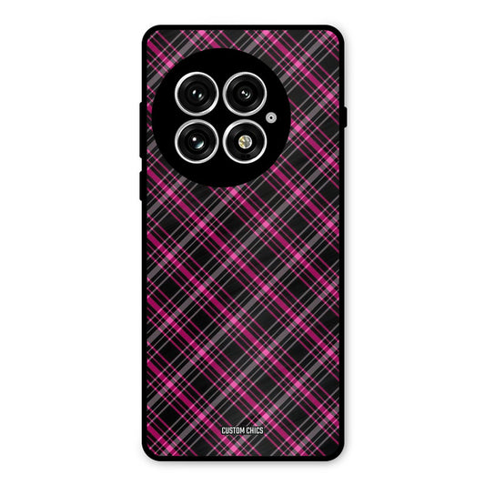 Check Fabric Oneplus 13 Mobile Back Cover - Aesthetic PrintShield Case