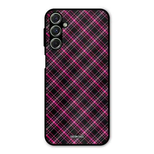 Check Fabric Samsung Galaxy M34 Mobile Back Cover - Aesthetic PrintShield Case
