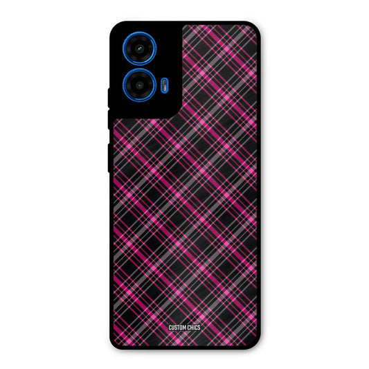 Check Fabric Moto G45 Mobile Back Cover - Aesthetic PrintShield Case
