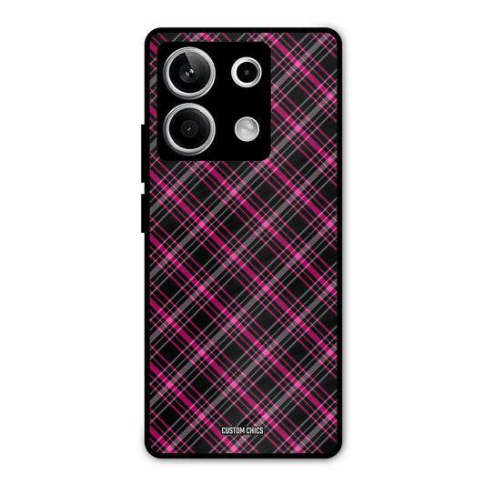 Check Fabric Redmi Note 13 5G Mobile Back Cover - Aesthetic PrintShield Case