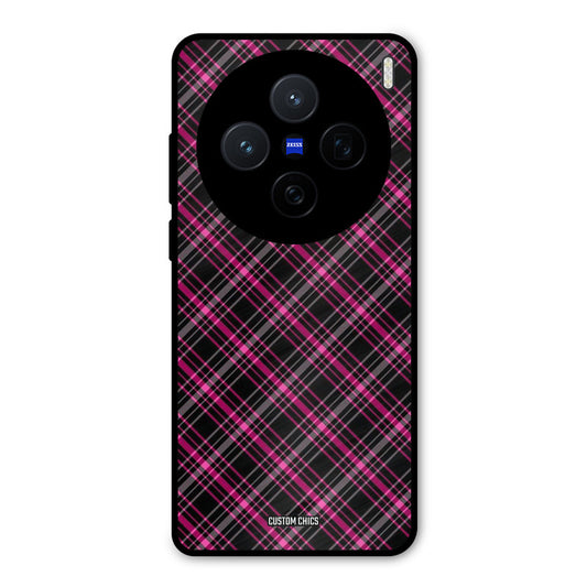 Check Fabric Vivo X200 Mobile Back Cover - Aesthetic PrintShield Case