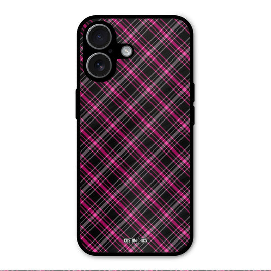 Check Fabric iPhone 17 Mobile Back Cover - Aesthetic PrintShield Case