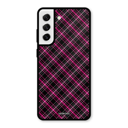 Check Fabric Samsung Galaxy S21 FE 5G Mobile Back Cover - Aesthetic PrintShield Case