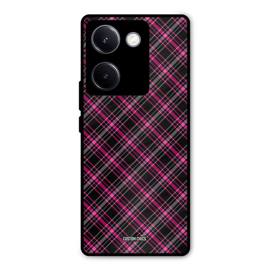 Check Fabric Vivo Y300 Plus Mobile Back Cover - Aesthetic PrintShield Case