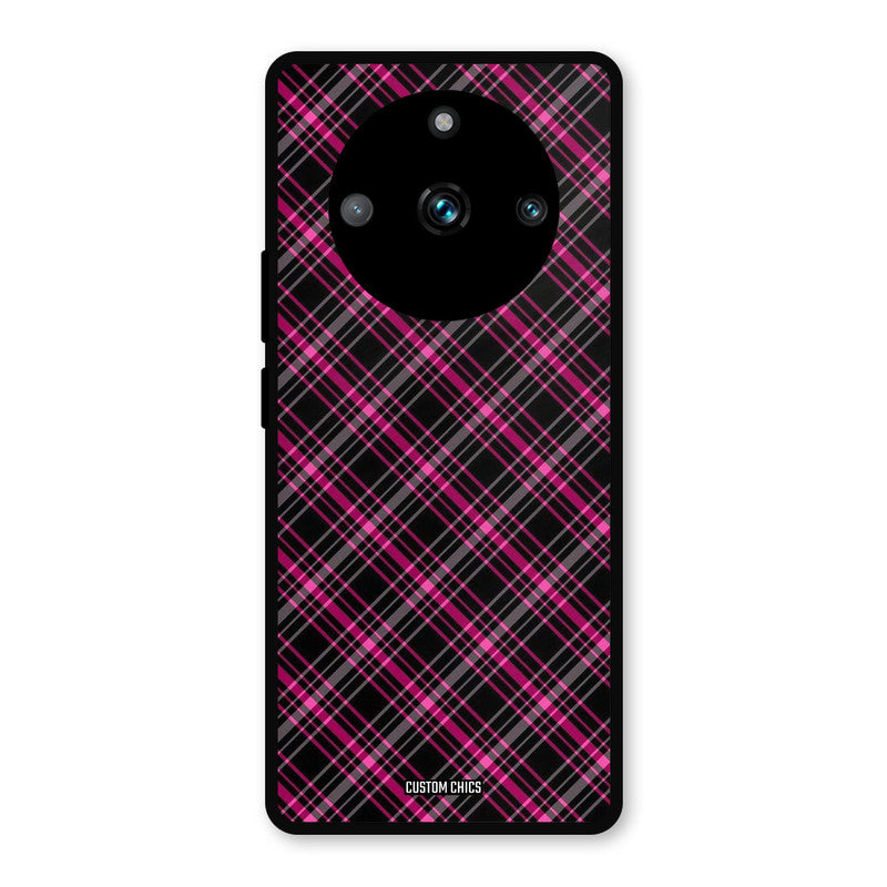 Check Fabric Realme 11 Pro Plus Mobile Back Cover - Aesthetic PrintShield Case
