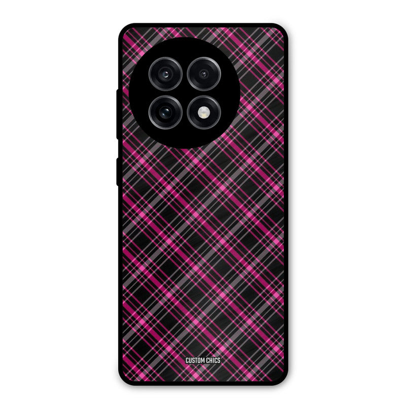 Check Fabric OnePlus 13R Mobile Back Cover - Aesthetic PrintShield Case