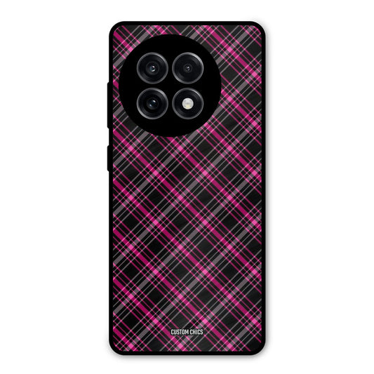 Check Fabric OnePlus 13R Mobile Back Cover - Aesthetic PrintShield Case