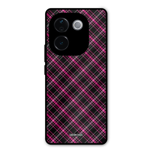 Check Fabric iQOO Z9s Pro Mobile Back Cover - Aesthetic PrintShield Case