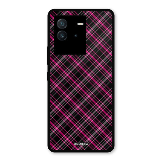 Check Fabric iQoo Neo 6 Mobile Back Cover - Aesthetic PrintShield Case