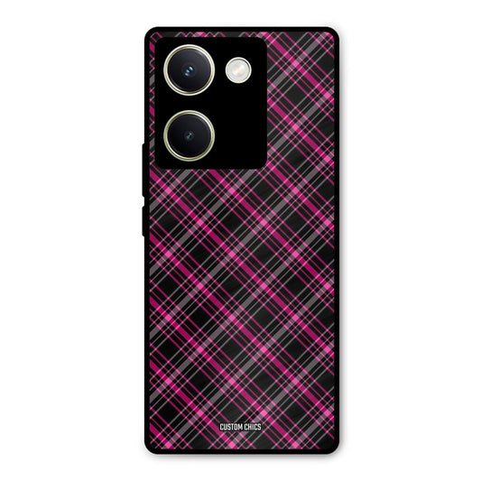 Check Fabric Vivo Y200 Pro Mobile Back Cover - Aesthetic PrintShield Case