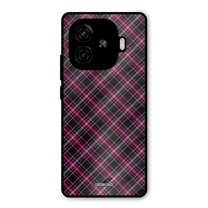 Check Fabric iQoo Neo 10R Mobile Back Cover - Aesthetic PrintShield Case
