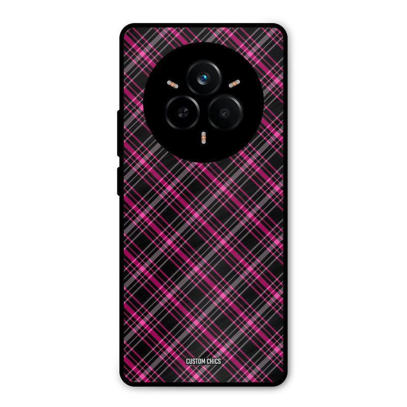Check Fabric Realme 14 Pro Plus Mobile Back Cover - Aesthetic PrintShield Case