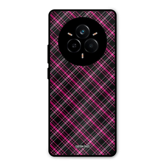 Check Fabric Realme 14 Pro Plus Mobile Back Cover - Aesthetic PrintShield Case