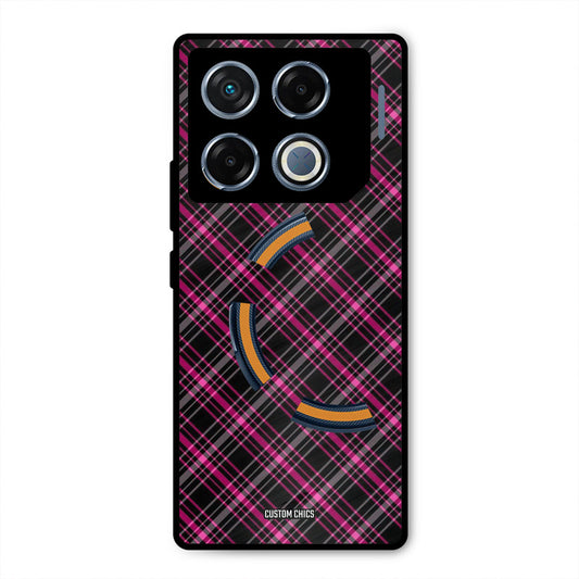 Check Fabric Infinix GT 20 Pro Mobile Back Cover - Aesthetic PrintShield Case