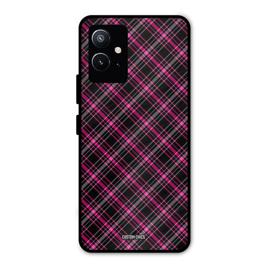 Check Fabric Vivo Y75 5G Mobile Back Cover - Aesthetic PrintShield Case