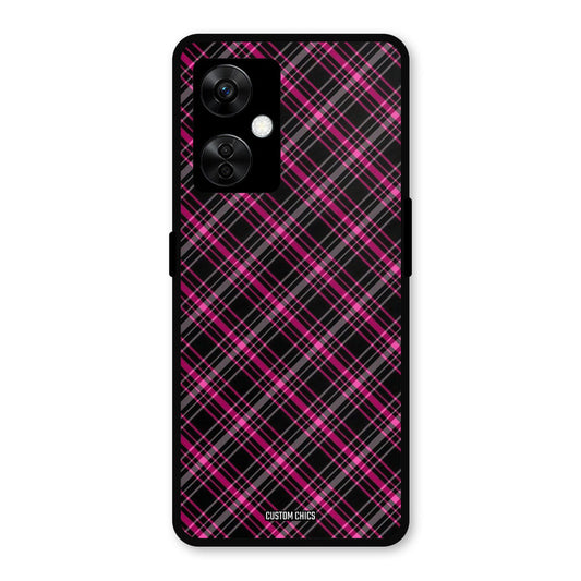 Check Fabric OnePlus Nord CE 3 Lite Mobile Back Cover - Aesthetic PrintShield Case