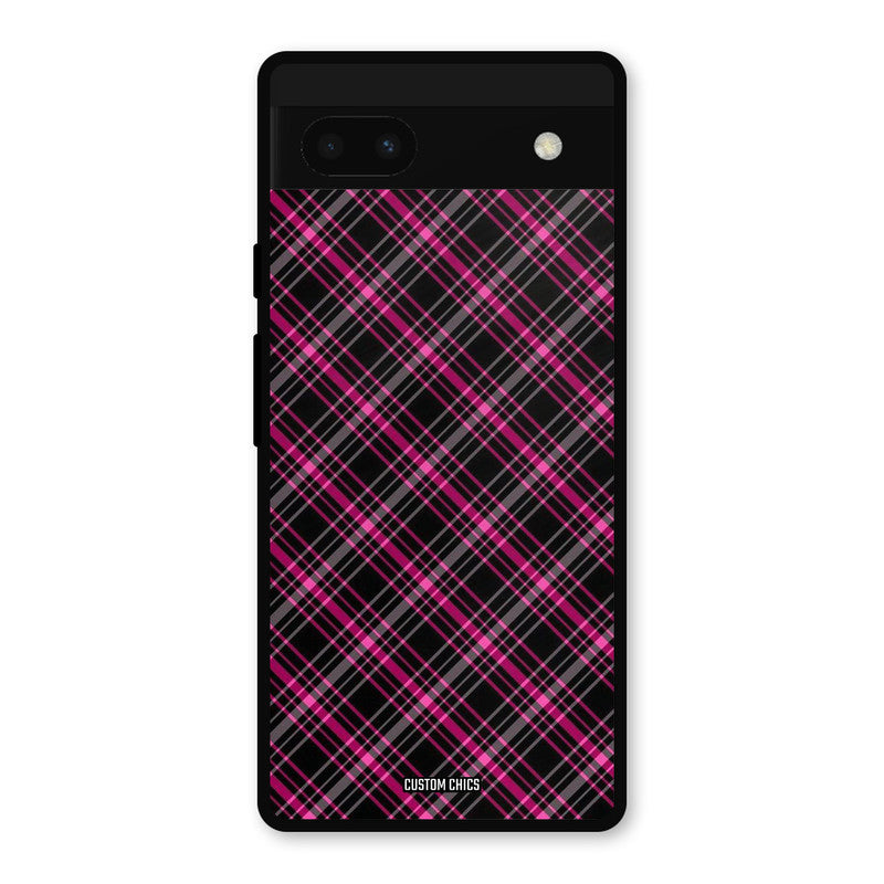 Check Fabric Google Pixel 6a Mobile Back Cover - Aesthetic PrintShield Case