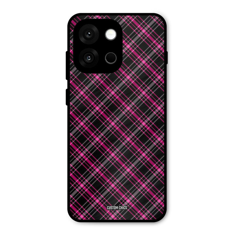 Check Fabric Oneplus 13s Mobile Back Cover - Aesthetic PrintShield Case