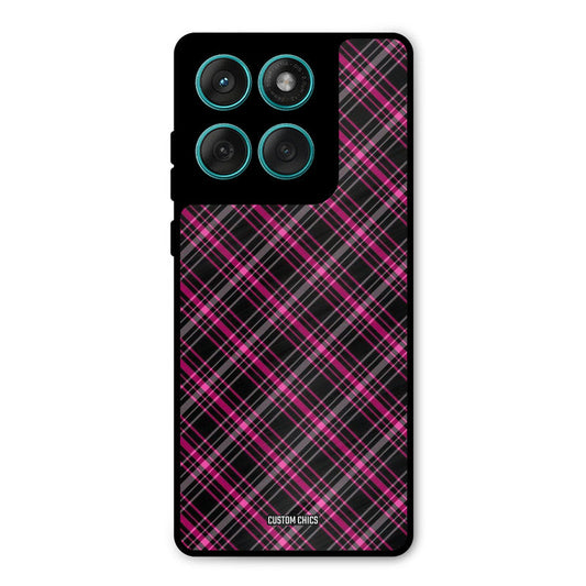 Check Fabric Motorola Edge 60 Mobile Back Cover - Aesthetic PrintShield Case