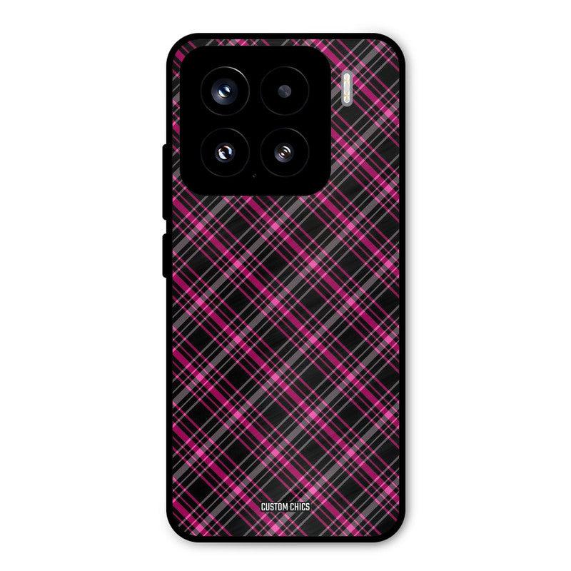 Check Fabric Xiaomi 15 5G Mobile Back Cover - Aesthetic PrintShield Case