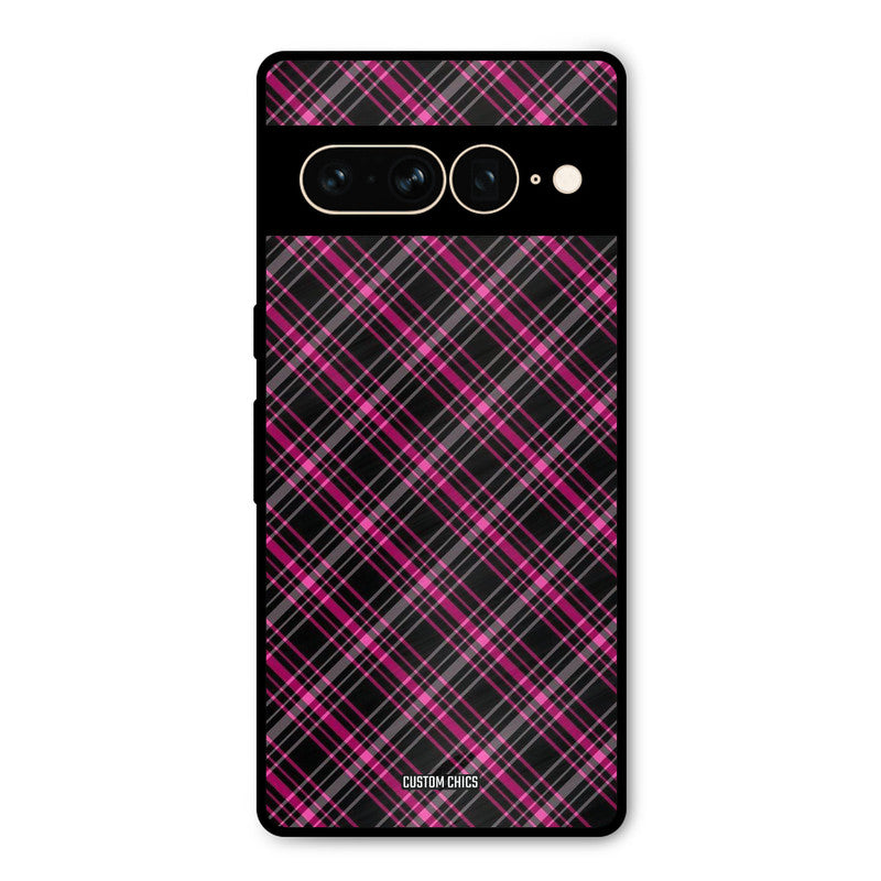 Check Fabric Google Pixel 7 Pro Mobile Back Cover - Aesthetic PrintShield Case