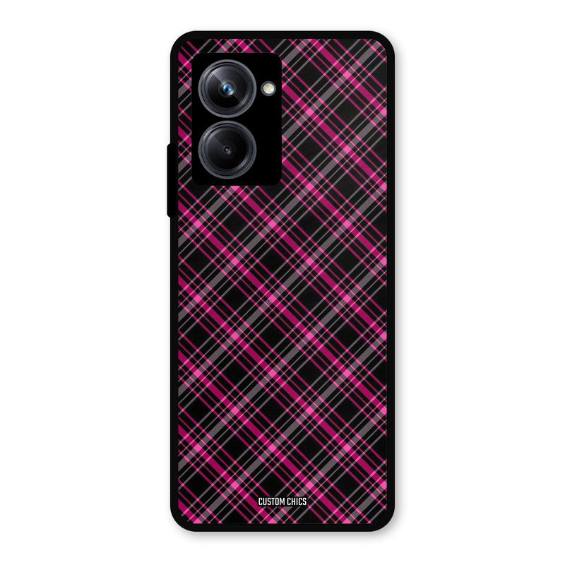 Check Fabric Realme 10 Pro Mobile Back Cover - Aesthetic PrintShield Case