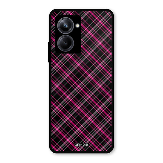 Check Fabric Realme 10 Pro Mobile Back Cover - Aesthetic PrintShield Case