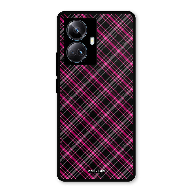 Check Fabric Realme 10 Pro Plus Mobile Back Cover - Aesthetic PrintShield Case