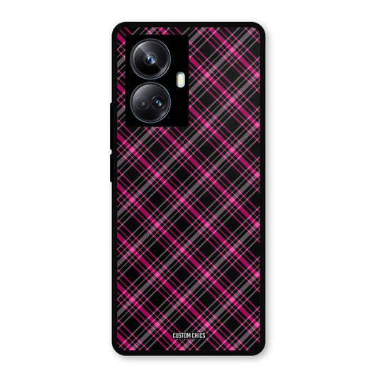 Check Fabric Realme 10 Pro Plus Mobile Back Cover - Aesthetic PrintShield Case