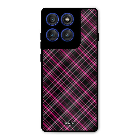 Check Fabric Motorola Edge 60 Pro Mobile Back Cover - Aesthetic PrintShield Case