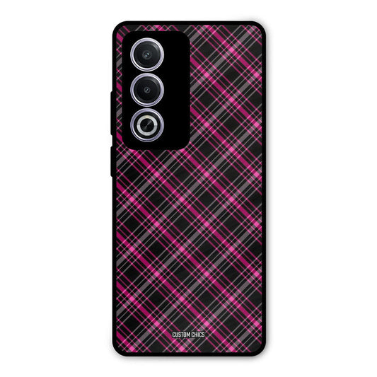 Check Fabric Oppo K12x Mobile Back Cover - Aesthetic PrintShield Case