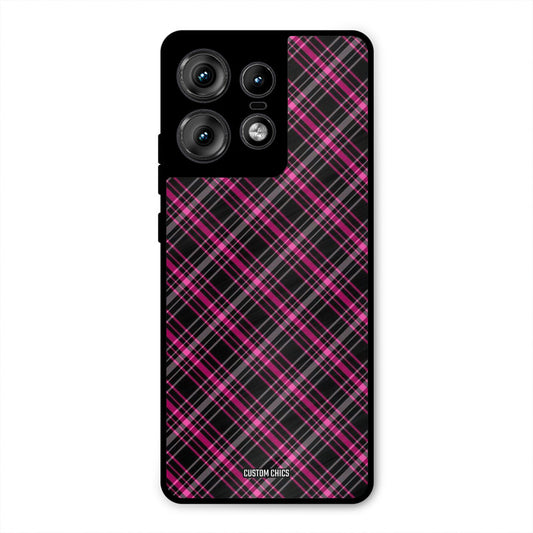 Check Fabric Motorola Edge 50 Pro Mobile Back Cover - Aesthetic PrintShield Case