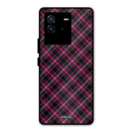 Check Fabric iQOO Neo 6 5G Mobile Back Cover - Aesthetic PrintShield Case
