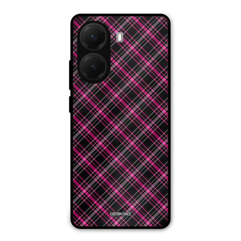 Check Fabric Poco X7 Pro Mobile Back Cover - Aesthetic PrintShield Case