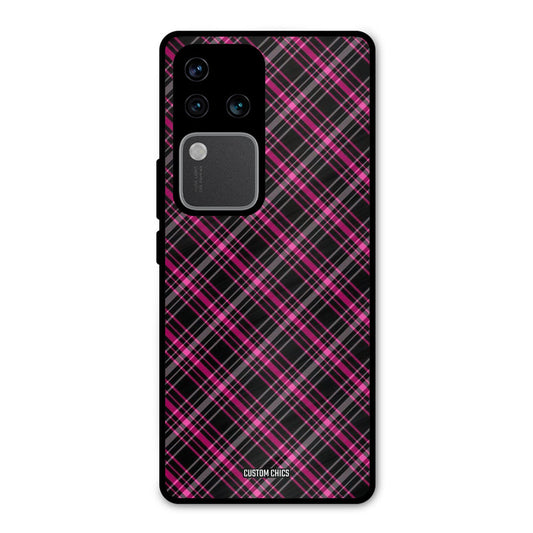 Check Fabric Vivo V30 Pro Mobile Back Cover - Aesthetic PrintShield Case