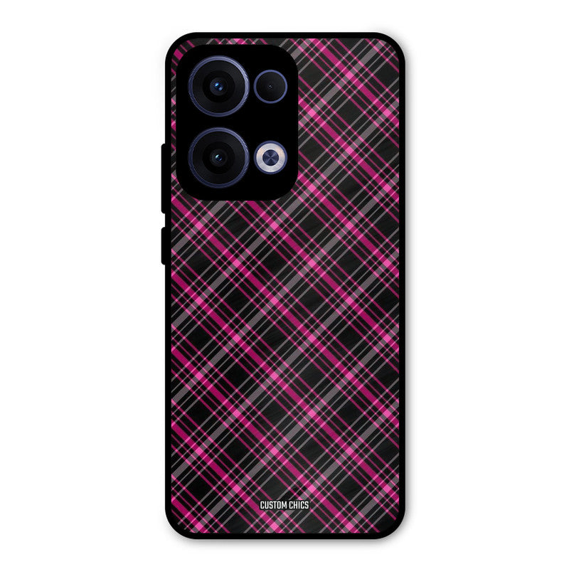 Check Fabric Oppo Reno 13 5G Mobile Back Cover - Aesthetic PrintShield Case