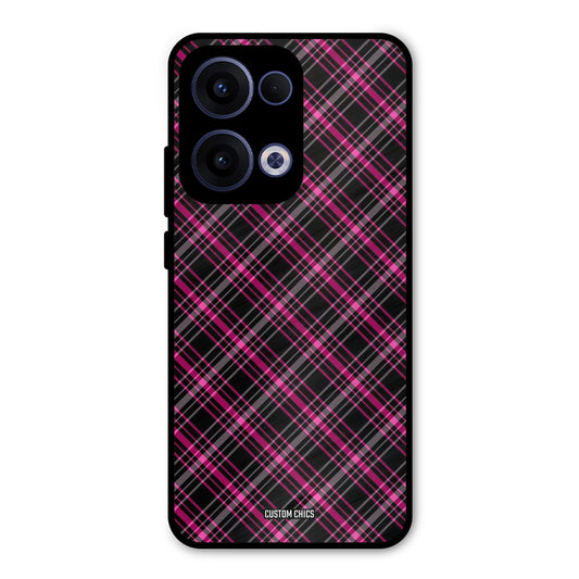 Check Fabric Oppo Reno 13 5G Mobile Back Cover - Aesthetic PrintShield Case