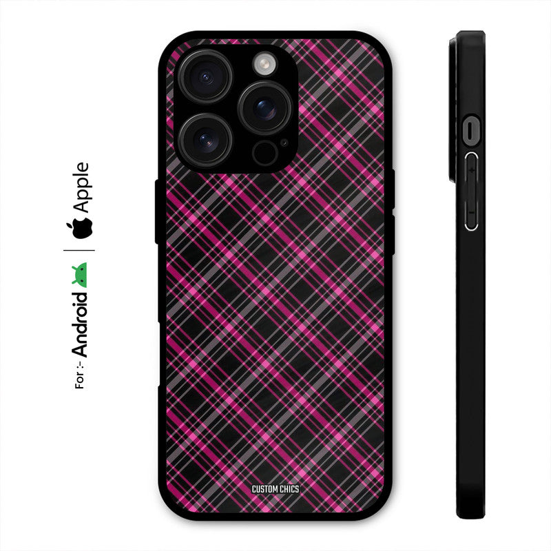 Check Fabric Case – Premium PrintShield Mobile Cover